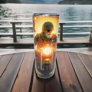 Heroes Tribute 20oz Skinny Stainless Steel Tumbler – Handmade Sublimated